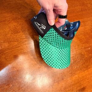 Headsweats Green Sequin Visor NWT Great for Pickleball